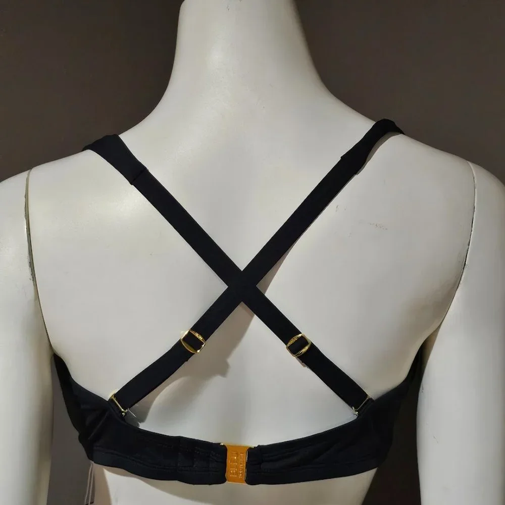 Bleu Rod Beattie Shirred Underwire D-Cup Bikini Top - Picture 4 of 10